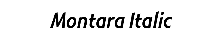 Montara Italic font preview