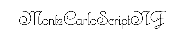 MonteCarloScriptNF font preview