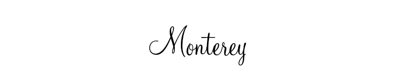 Monterey font preview