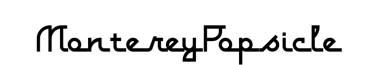 MontereyPopsicle font preview