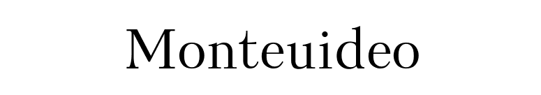 Monteuideo font preview