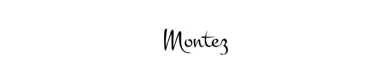 Montez font preview