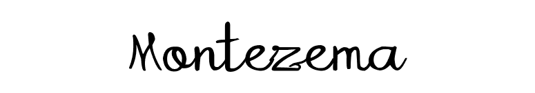 Montezema font preview