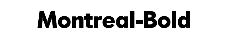Montreal-Bold font preview