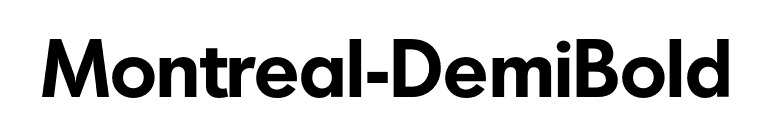 Montreal-DemiBold font preview