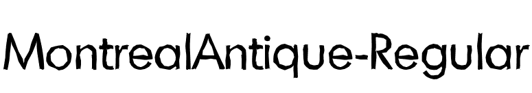 MontrealAntique-Regular font preview