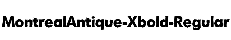 MontrealAntique-Xbold-Regular font preview