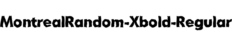 MontrealRandom-Xbold-Regular font preview