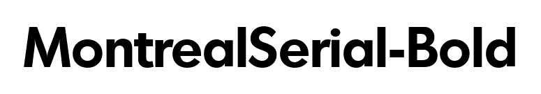 MontrealSerial-Bold font preview