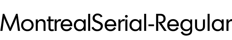 MontrealSerial-Regular font preview