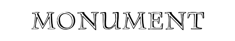 Monument font preview
