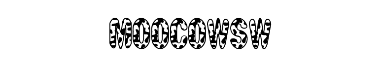 MooCowSW font preview