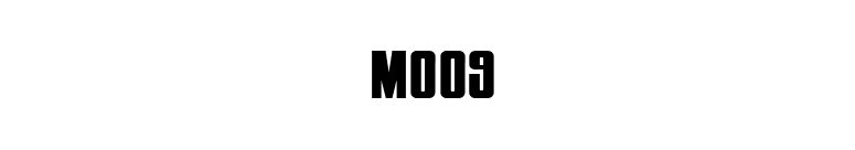 Moog font preview