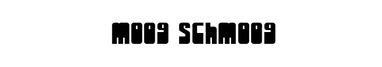 Moog Schmoog font preview
