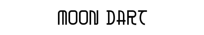Moon Dart font preview