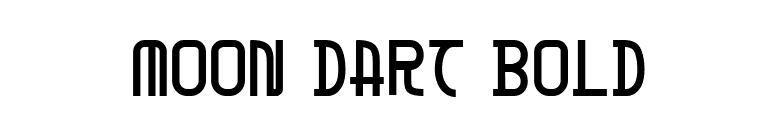 Moon Dart Bold font preview