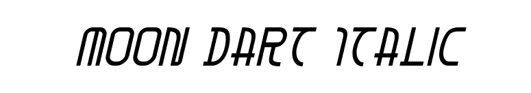 Moon Dart Italic font preview