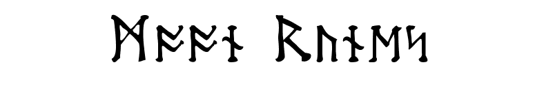 Moon Runes font preview