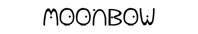 MoonBow font preview