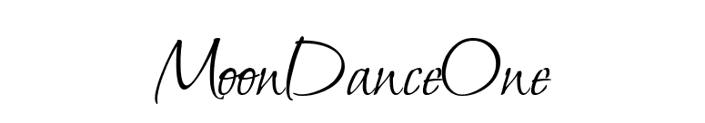 MoonDanceOne font preview