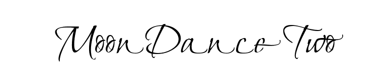 MoonDanceTwo font preview