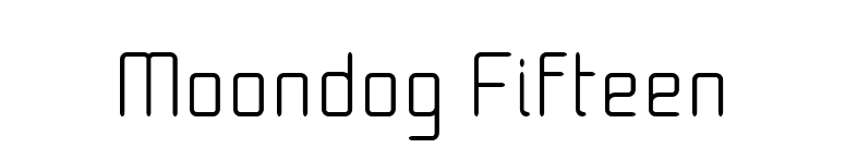 Moondog Fifteen font preview