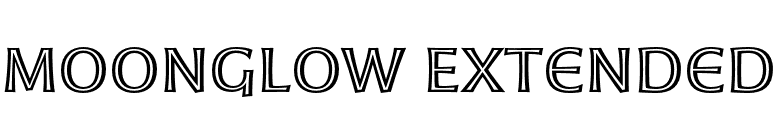 Moonglow Extended font preview