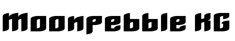 Moonpebble KG font preview