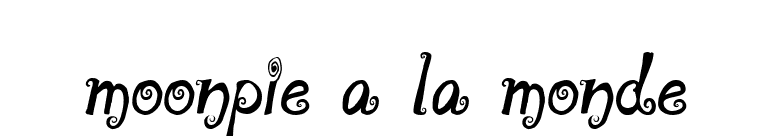 moonpie a la monde font preview