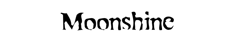 Moonshine font preview
