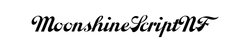 MoonshineScriptNF font preview