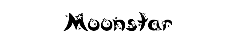Moonstar font preview