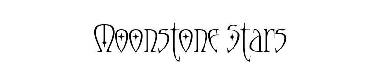 Moonstone Stars font preview