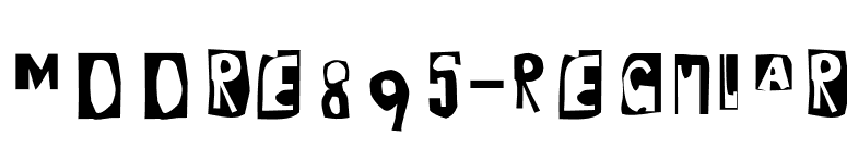 Moore895-Regular font preview