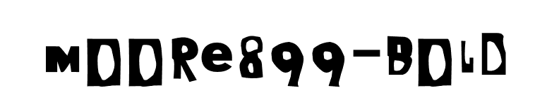 Moore899-Bold font preview