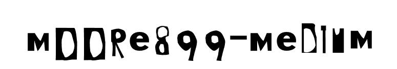 Moore899-Medium font preview