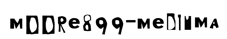 Moore899-MediumA font preview