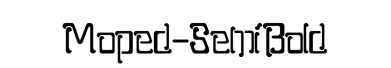 Moped-SemiBold font preview