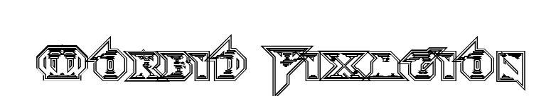 Morbid Fixation font preview