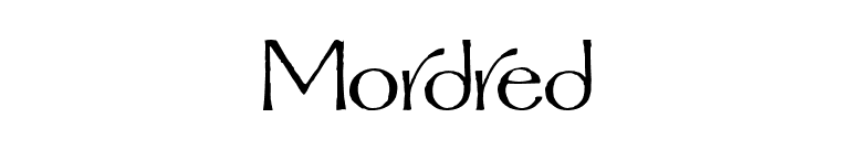 Mordred font preview