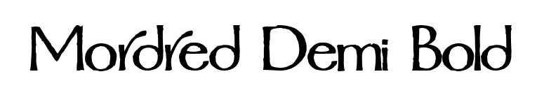 Mordred Demi Bold font preview