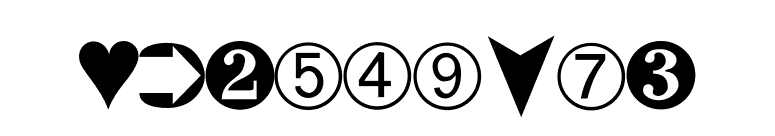 Moredings font preview