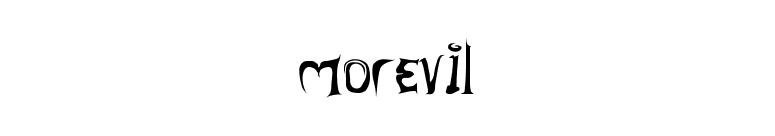morevil font preview