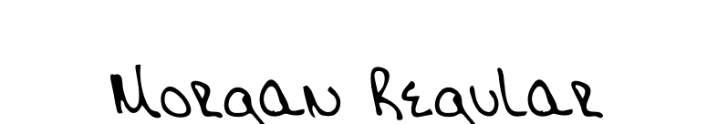 Morgan Regular font preview