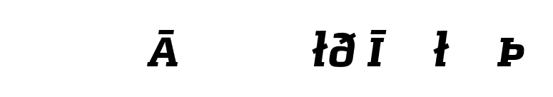 MorganAvec Bold ItalicPi font preview