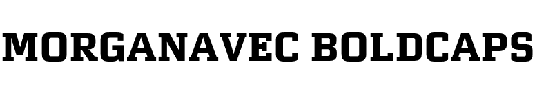 MorganAvec BoldCaps font preview