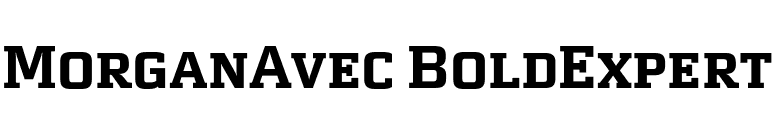 MorganAvec BoldExpert font preview
