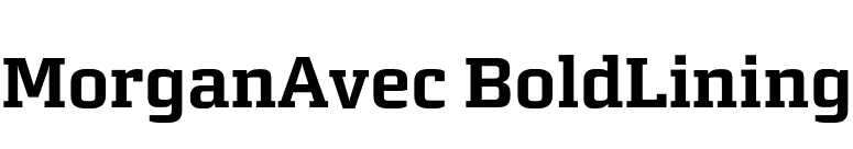 MorganAvec BoldLining font preview