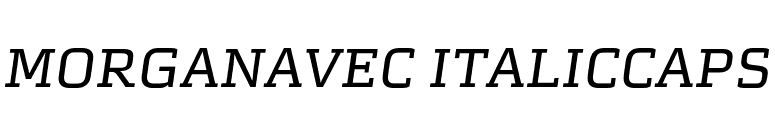 MorganAvec ItalicCaps font preview