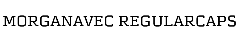 MorganAvec RegularCaps font preview